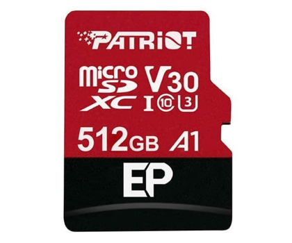 Karta pamięci PATRIOT MEMORY MicroSDXC 512GB 90MB/s PEF512GEP31MCX